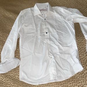 Robert Graham Designer Button Down Boys Shirt Size 14-16.